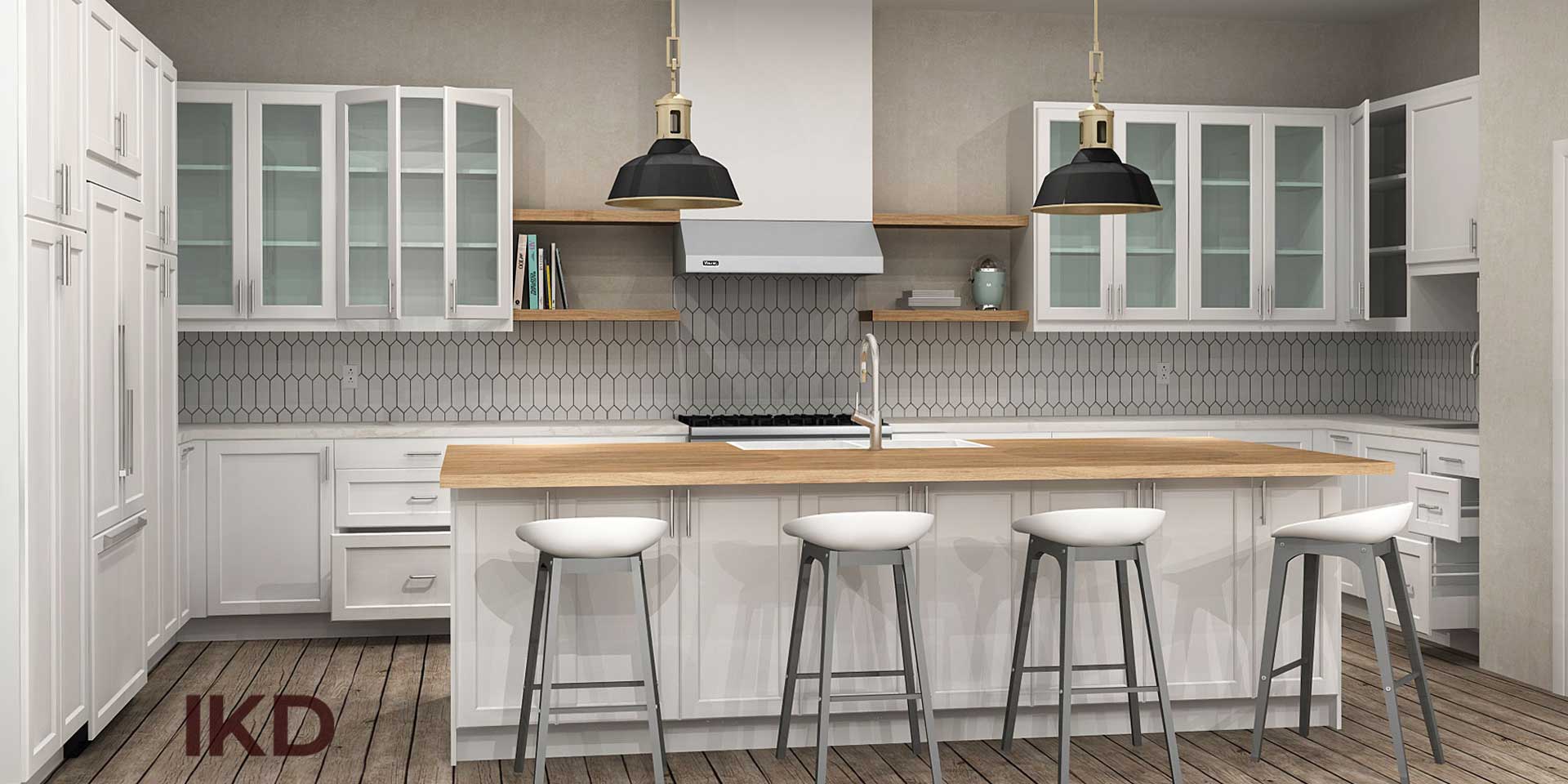 IKEA Kitchen design with upscale elements