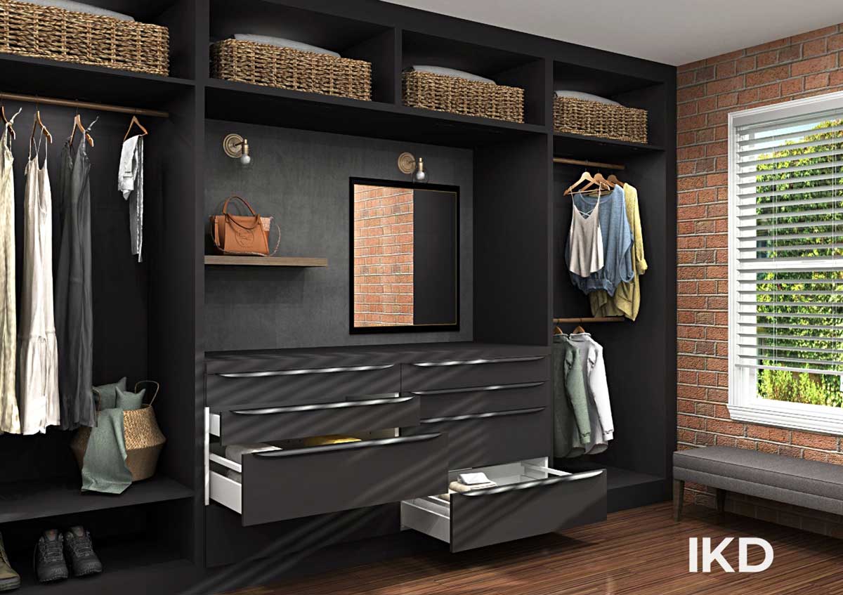 IKD offers affordable, professionally designed IKEA closet solutions tailored to your needs, all available online through our certified designers