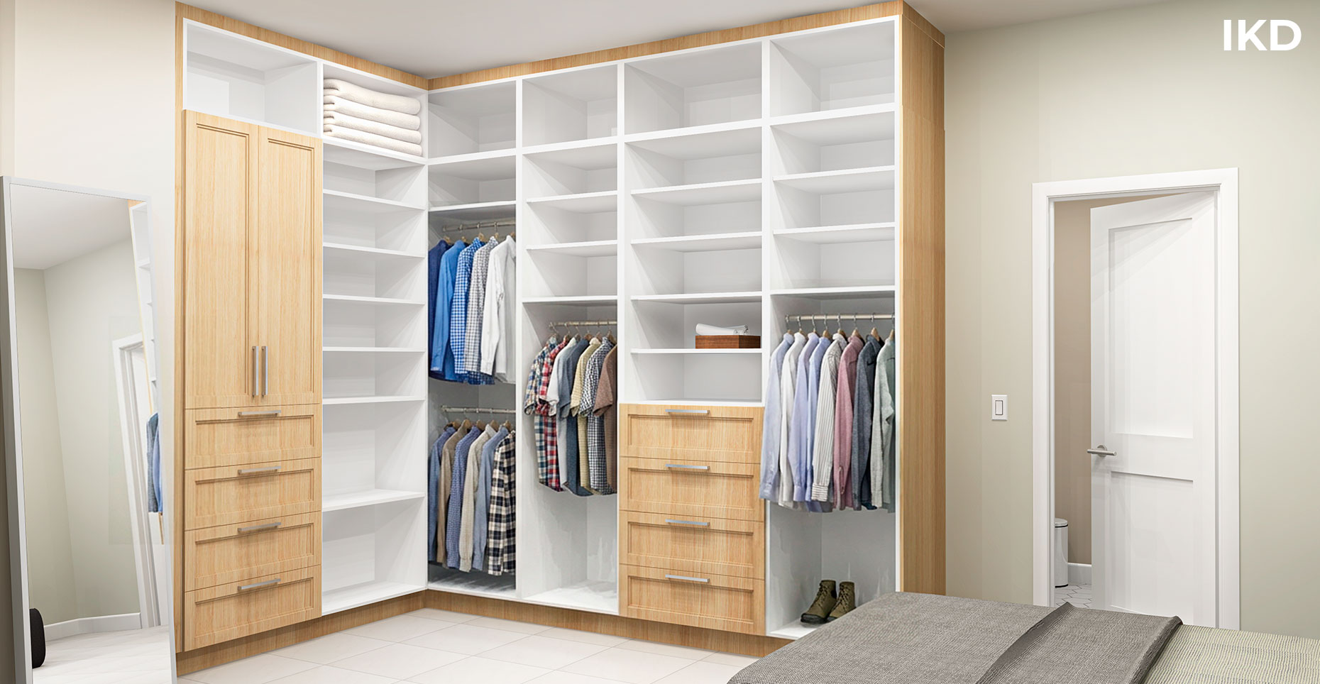 Custom IKEA closets design hacks