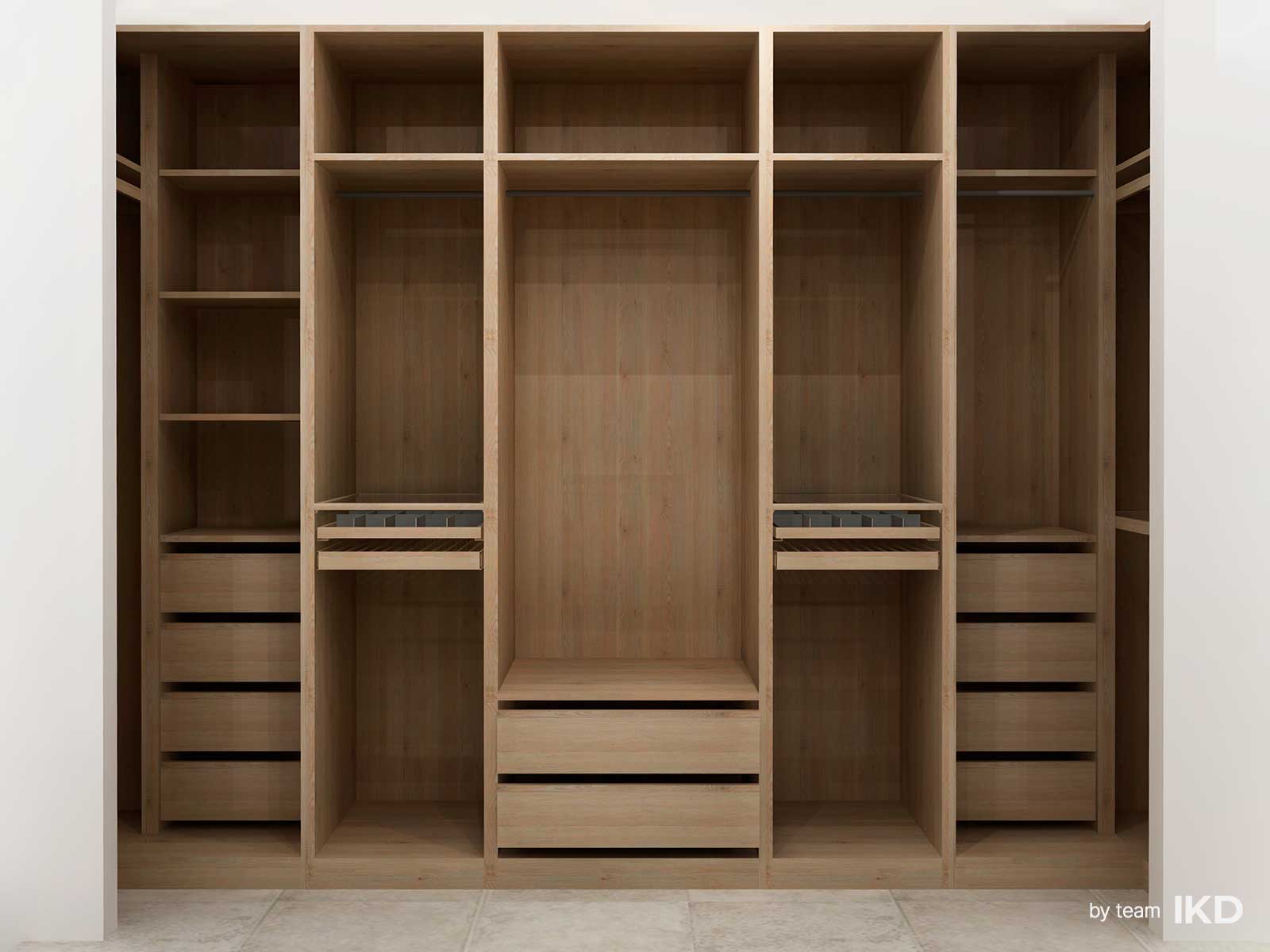 image of wood paneled wardrobe mudroom 